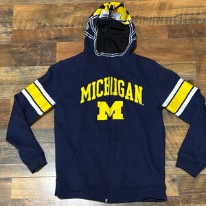 NCAA "Helmet" Team Full Zip Hoodie‎ Michigan GEN 2